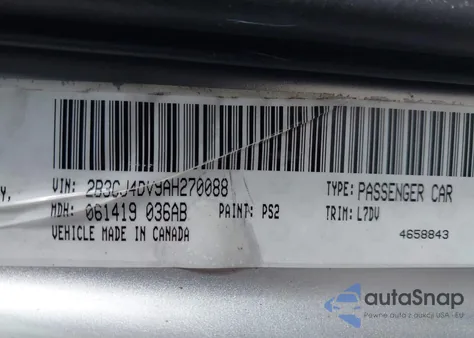 2010 Dodge Challenger Se из США, поврежденный, VIN 2B3CJ4DV9AH270088